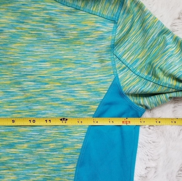 Köppen Blue Yellow Heather Solid Panel Full Zip S - Picture 7 of 8